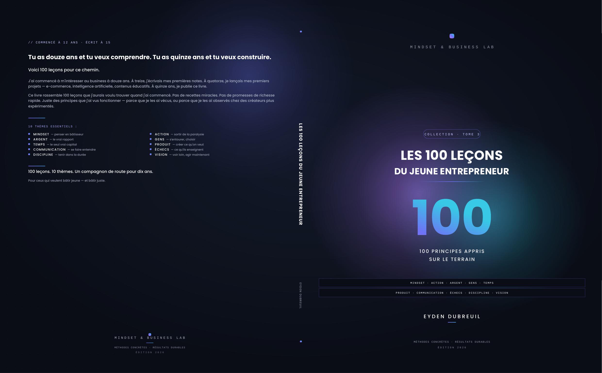 Les 100 Leçons du Jeune Entrepreneur